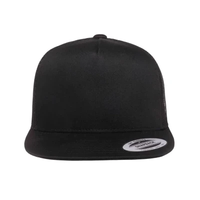 Snapback Trucker Hat Black Vintage